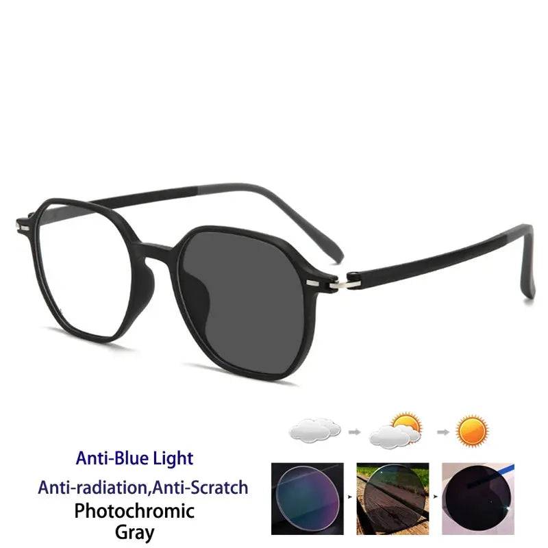 Kocolior Unisex Full Rim Polygon Tr 90 Frames 256856 FuzWeb