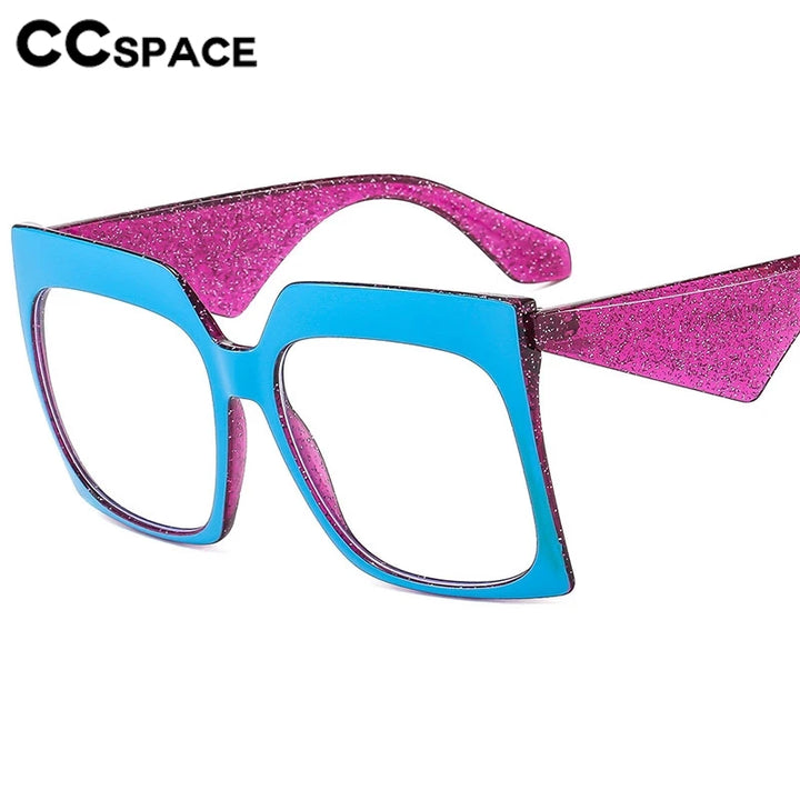 CCspace Women's Full Rim Thick  Square Polycarbonate Eyeglasses 3060 Full Rim CCSpace   