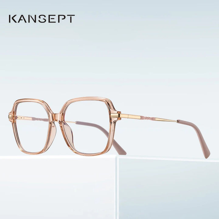 Kansept Women's Full Rim Square Tr 90 Alloy Reading Glasses 2211 Reading Glasses Kansept   