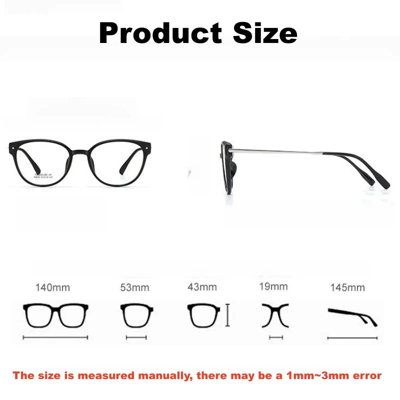 Yimaruili Unisex Full Rim Cat-Eye TR-90 Titanium Eyeglasses M8334 — view 2 | Yimaruili at FuzWeb