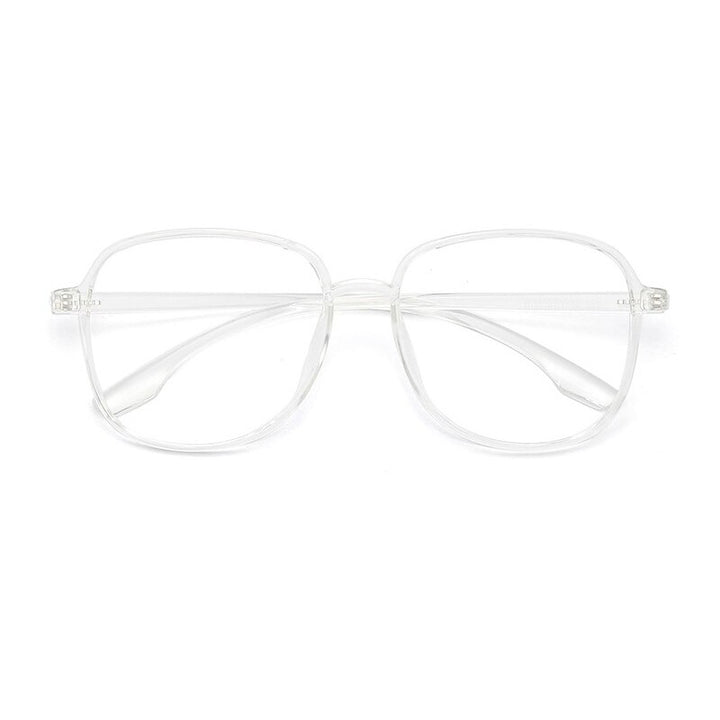 KatKani Unisex Full Rim Round Square Tr 90 Eyeglasses D151 Full Rim KatKani Eyeglasses Transparent  