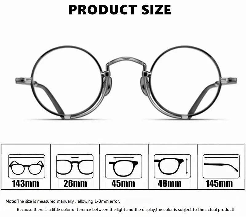 Aimee Unisex Full Rim Round Titanium Acetate Eyeglasses 369153
