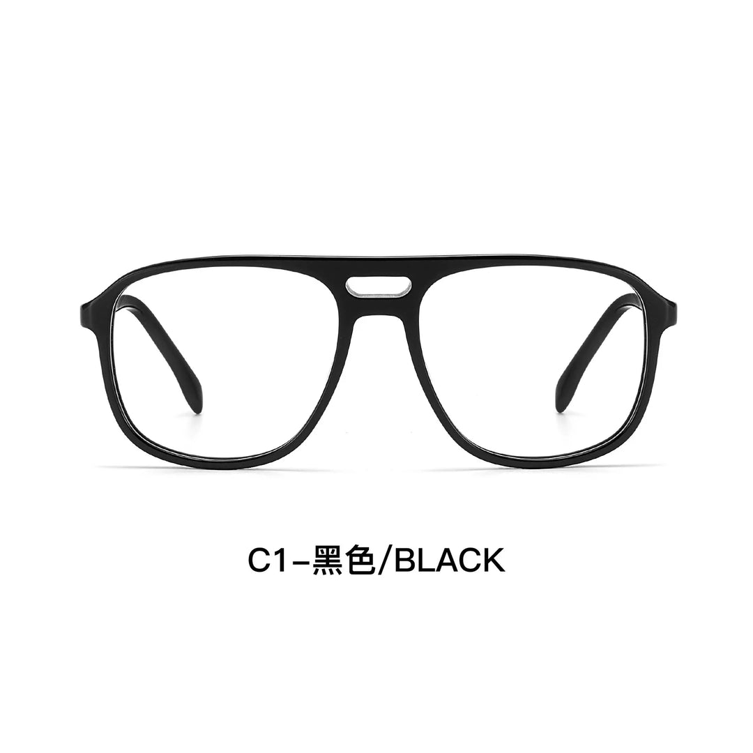 Yimaruili Unisex Full Rim Aviator Acetate Eyeglasses F3311 — view 3 | Yimaruili at FuzWeb