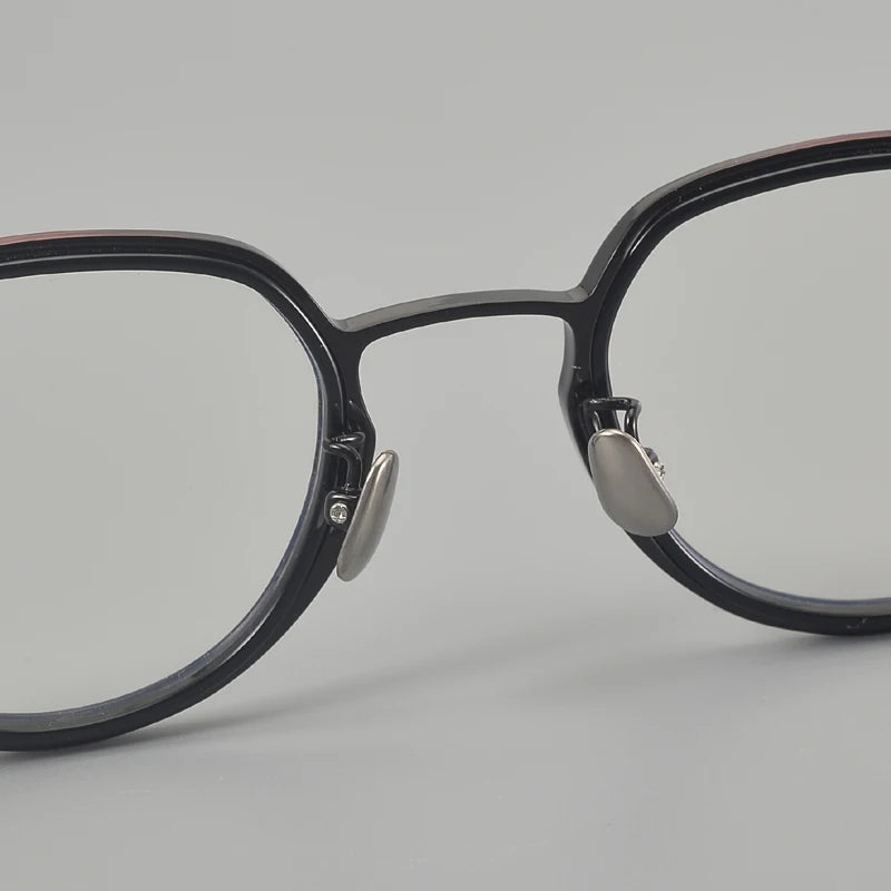 Muzz 8316 unisex oval IP titanium prescription eyeglasses — view 6