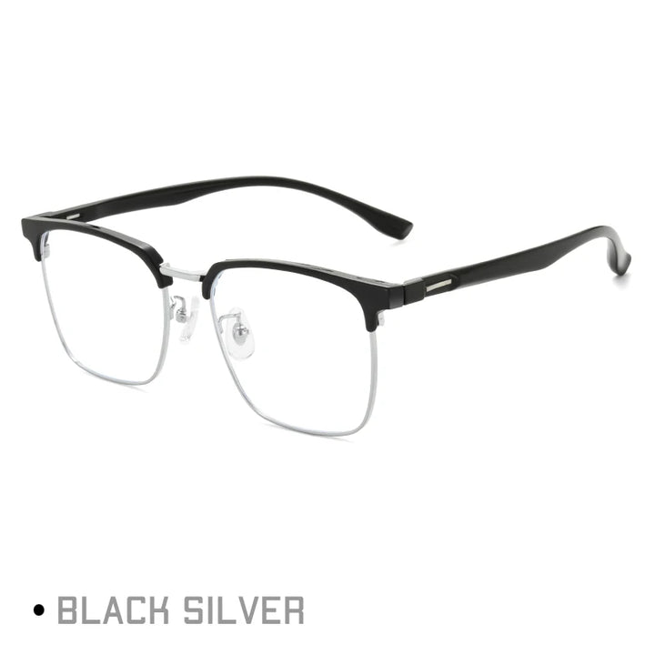 Gmei Unisex Full Rim Square Alloy Tr 90 Eyeglasses 77416