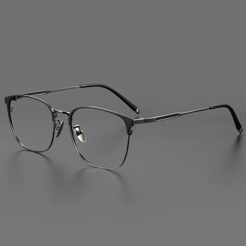 Hdcrafter Unisex Full Rim Square Titanium Eyeglasses 49976