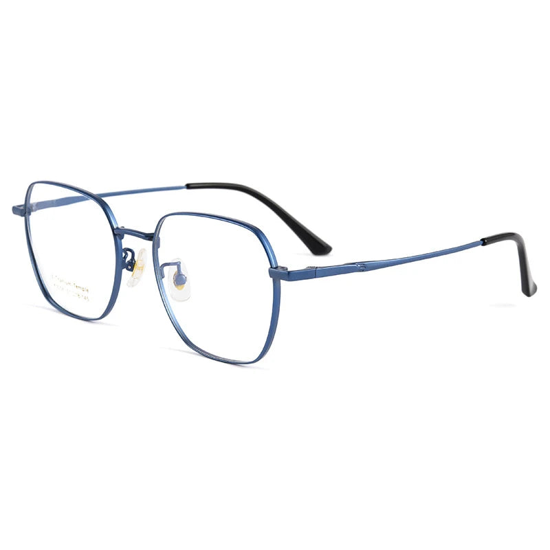 Handoer Women's Full Rim Square Titanium Eyeglasses 5058 Full Rim Handoer blue  