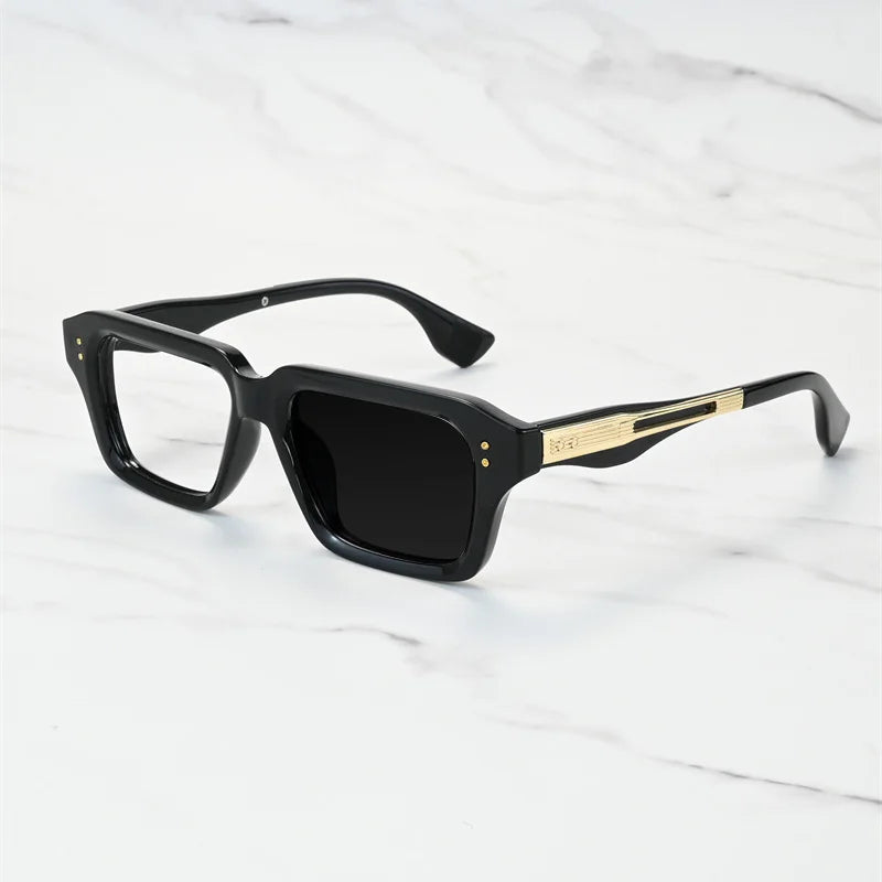 Kocolior Unisex Full Rim Square Alloy Tr 90 Photochromic Reading Glasses 642459