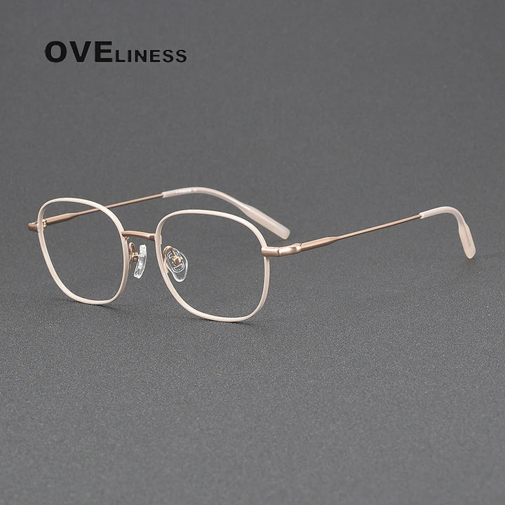 Oveliness Women's Full Rim Square Titanium Eyeglasses 81024