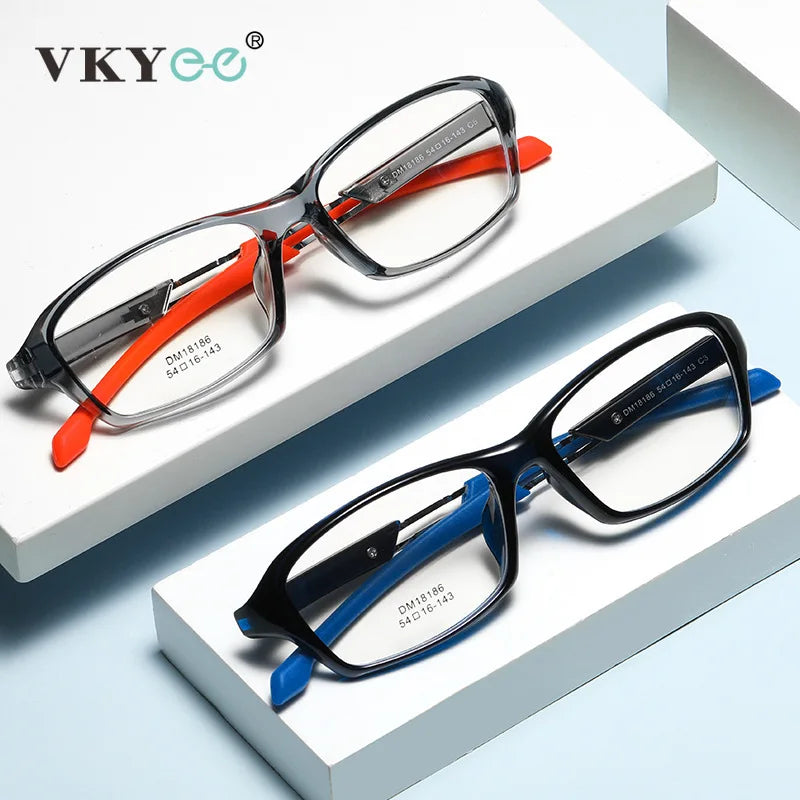 Vicky Women's Full Rim Square Tr 90 Silicone Sport Reading Glasses 18186 Reading Glasses Vicky   