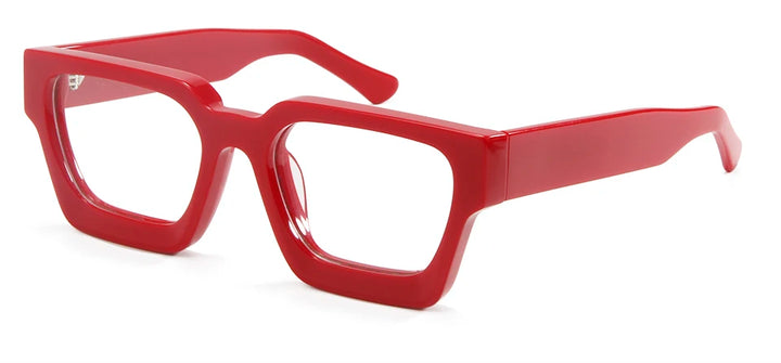 Esnbie Unisex Full Rim Square Brow Line Acetate Eyeglasses 231439