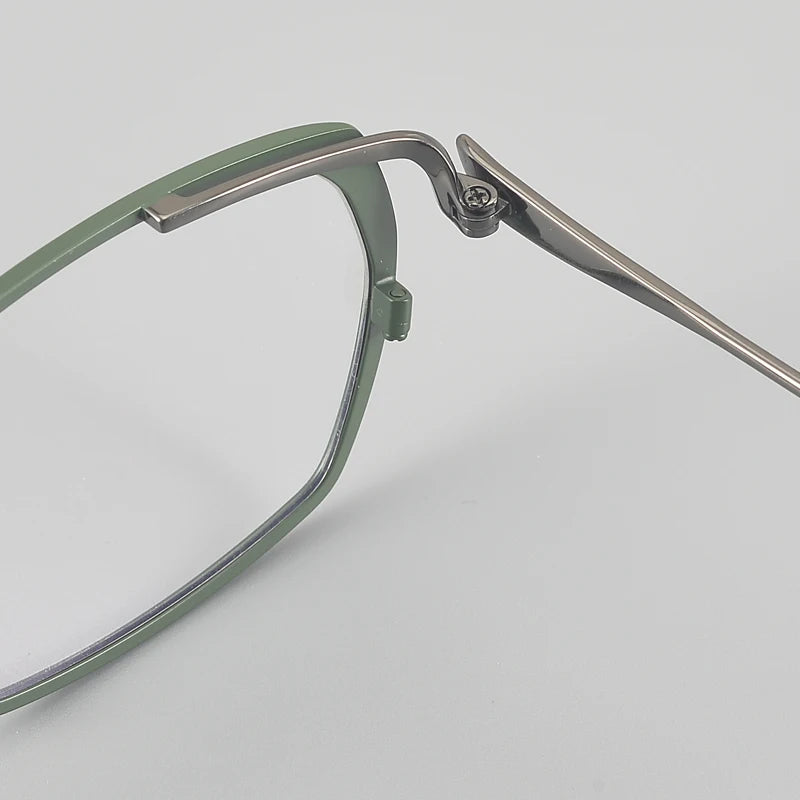 Muzz 031 women's cat eye IP titanium prescription eyeglasses — view 8