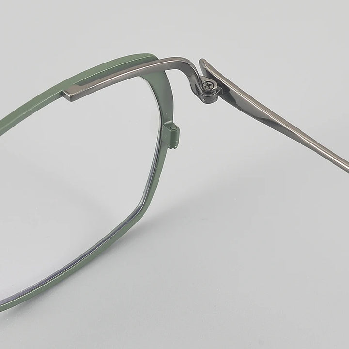 Muzz 031 women's cat eye IP titanium prescription eyeglasses — view 8