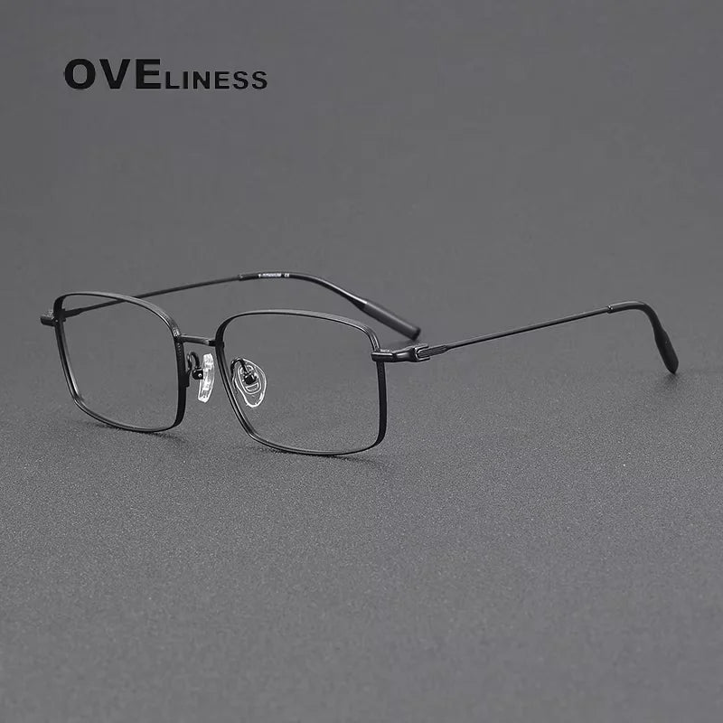 Oveliness Unisex Full Rim Square Titanium Eyeglasses 81023