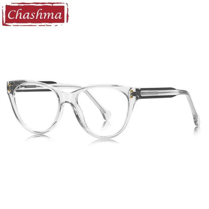 Chashma Ottica Women's Full Rim Cat Eye Tr 90 Titanium Eyeglasses 474102