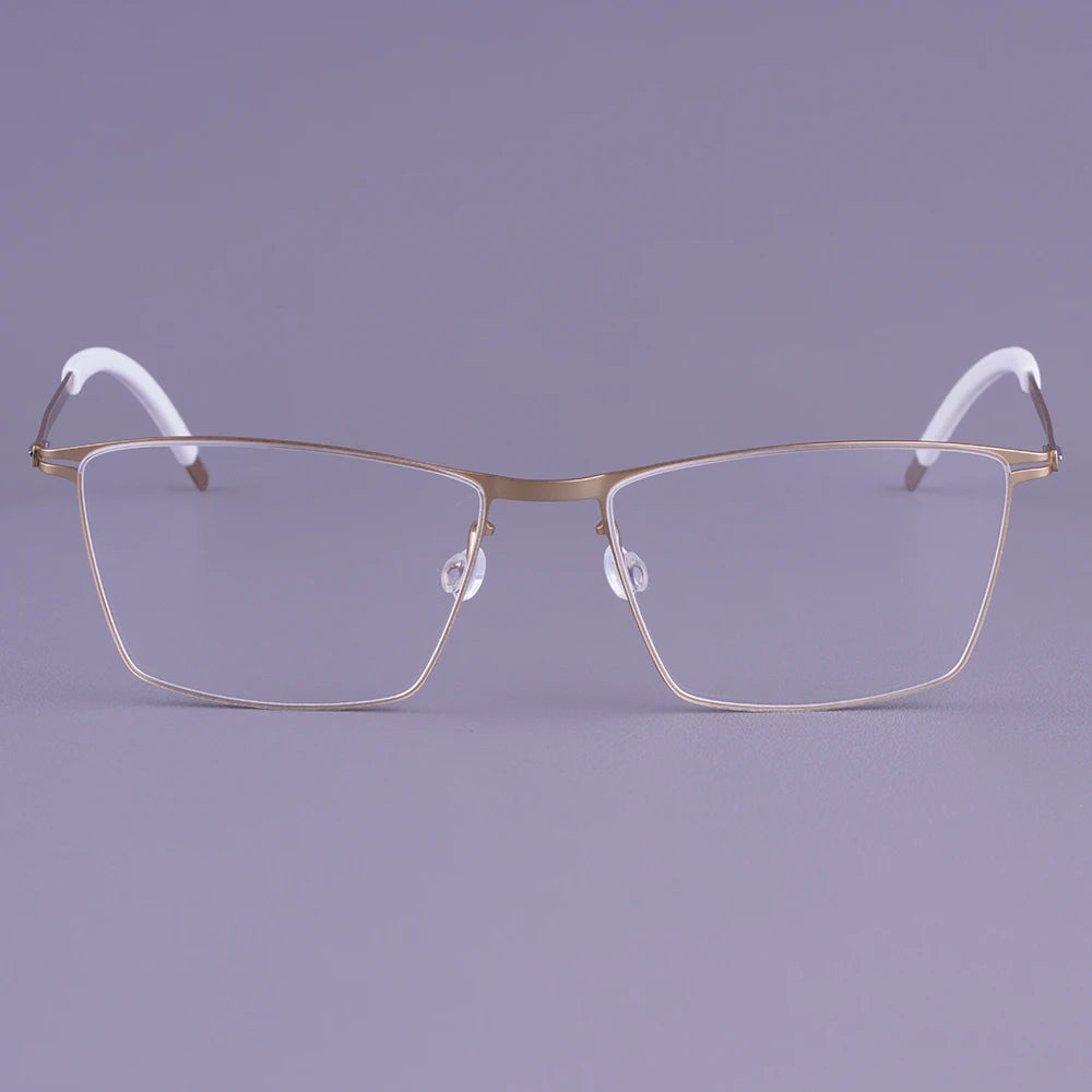 Bobbie Men Full Rim Square Titanium Eyeglasses V460-D