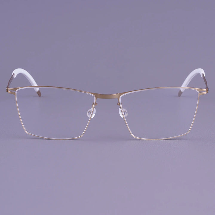Bobbie Men Full Rim Square Titanium Eyeglasses V460-D