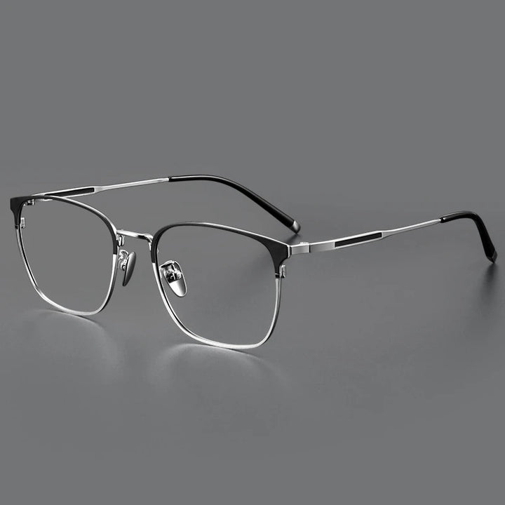 Hdcrafter Unisex Full Rim Square Titanium Eyeglasses 49976