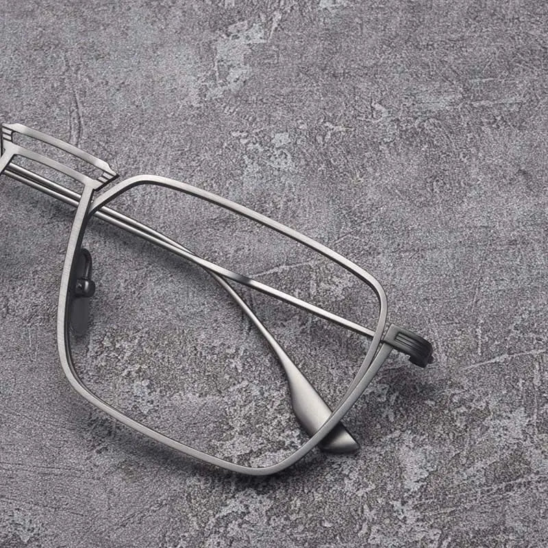 Blackmask Unisex Full Rim Square Titanium Eyeglasses BM-D125