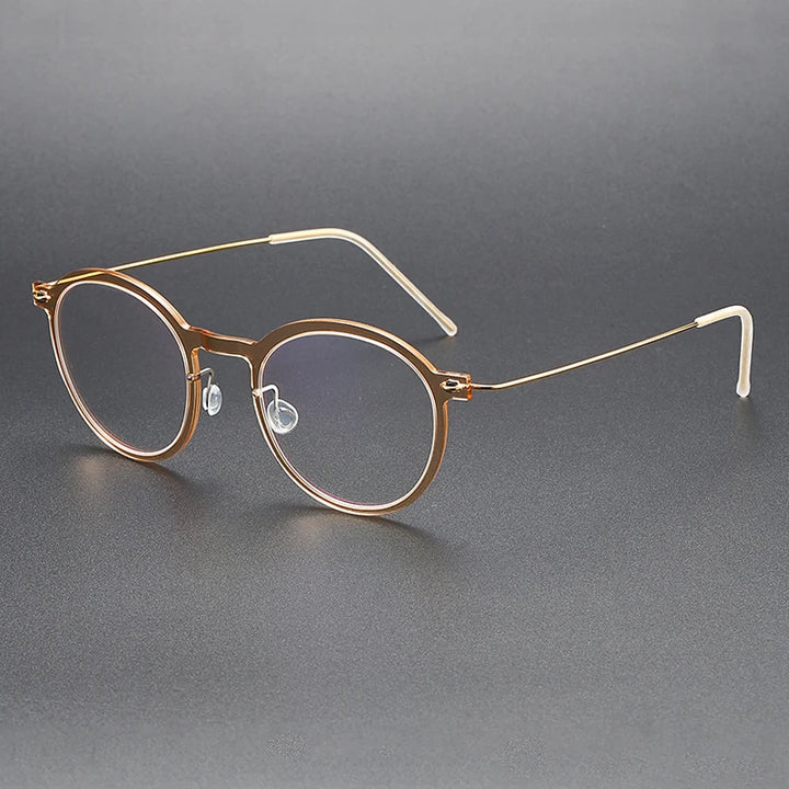Bobbie Unisex Full Rim Round Acetate Eyeglasses 6586