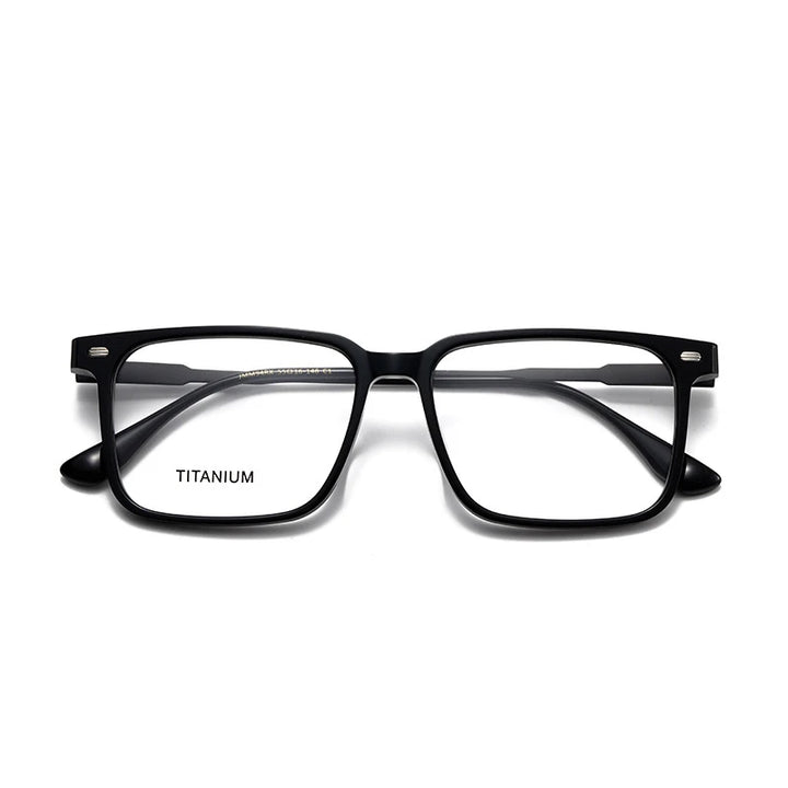 Aror Unisex Full Rim Square Acetate Titanium Eyeglasses 842194