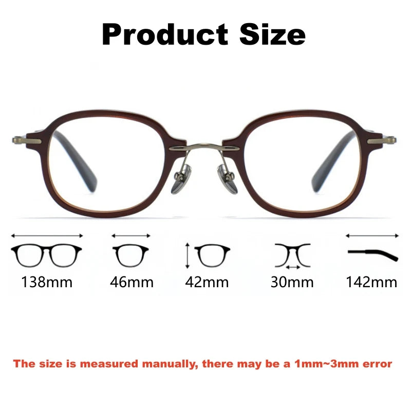 Xbora Unisex Full Rim Round Titanium &amp; Acetate Eyeglasses 98512 — view 2 | Xbora at FuzWeb