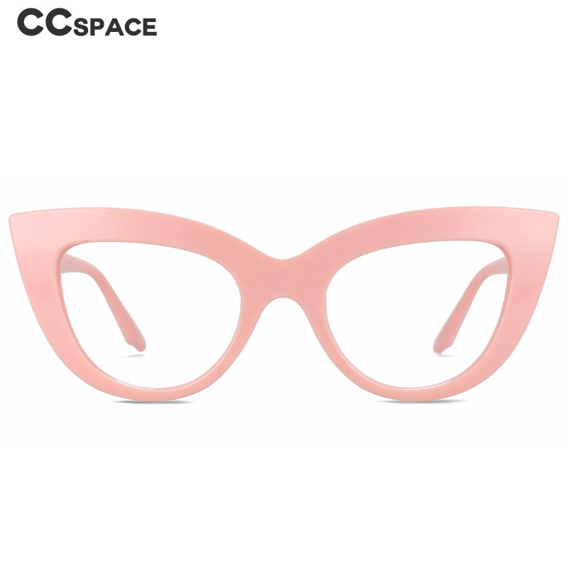 CCSpace Women's Full Rim Cat Eye PC Plastic Eyeglasses 56427 Full Rim CCspace   