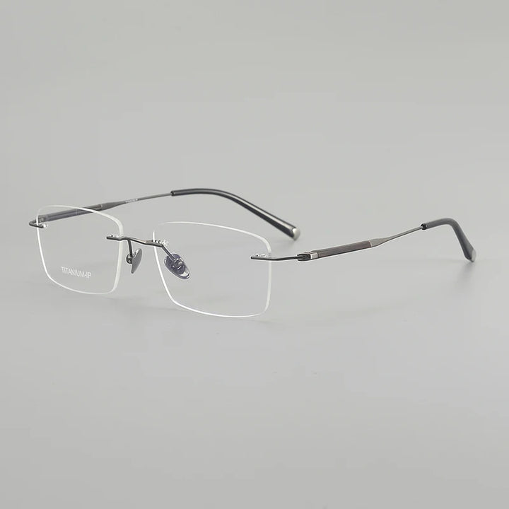 Muzz ZRB2 men's rimless pure titanium prescription eyeglasses — view 5