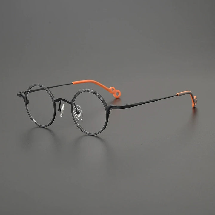 Gatenac Women's Full Rim Round Titanium Eyeglasses G85869