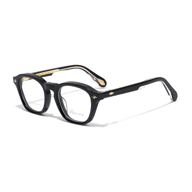 Nobler Unisex Full Rim Square Thick Acetate Eyeglasses 51092