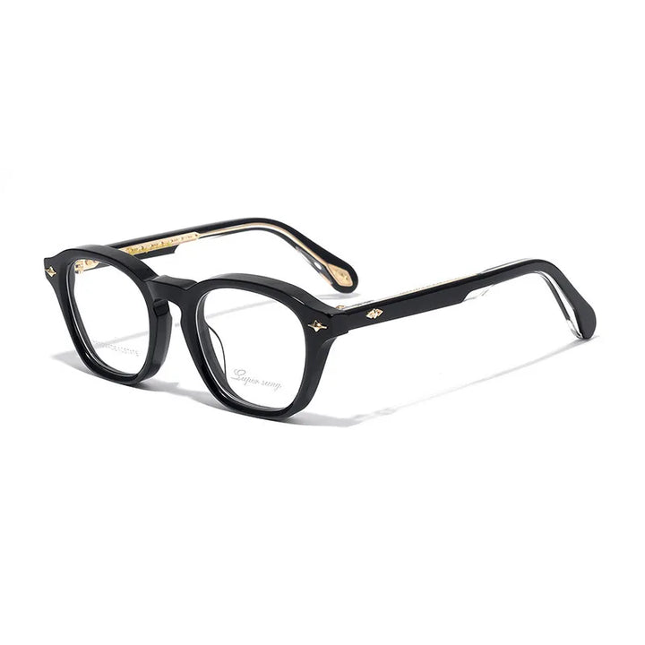 Nobler Unisex Full Rim Square Thick Acetate Eyeglasses 51092