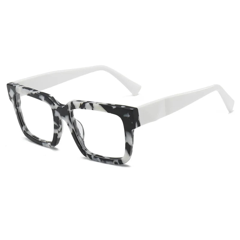 Kocolior Men's Full Rim Square Brow Line Acetate Reading Glasses 71016