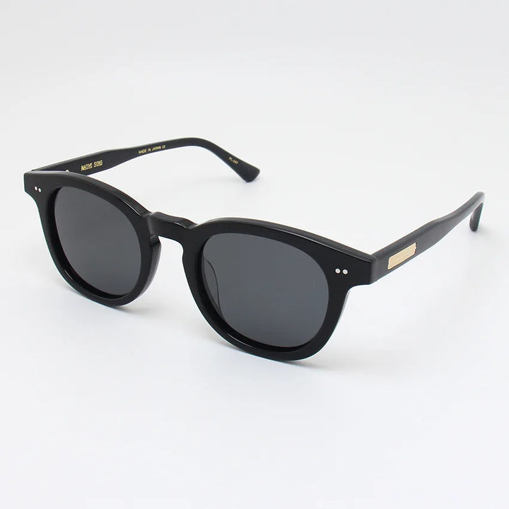 Black Mask Unisex Full Rim Square Acetate Polarized Sunglasses 4946 Sunglasses Black Mask Black As Shown 