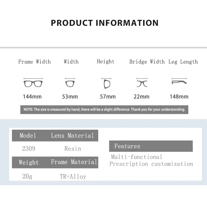 Kocolior Unisex Full Rim Round Tr 90 Alloy Photochromic Reading Glasses 422309