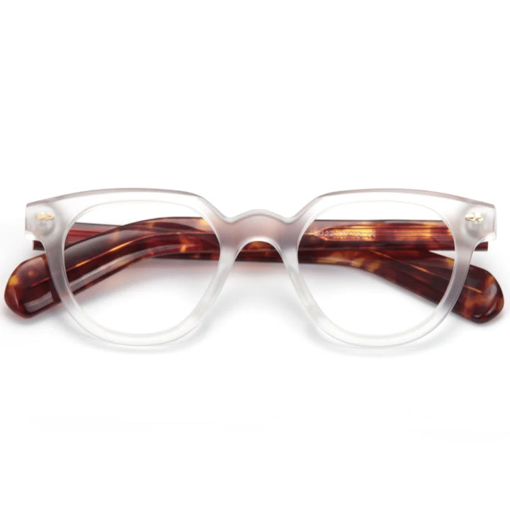 Muzz Unisex Full Rim Oval Brow Line Acetate Eyeglasses 48638