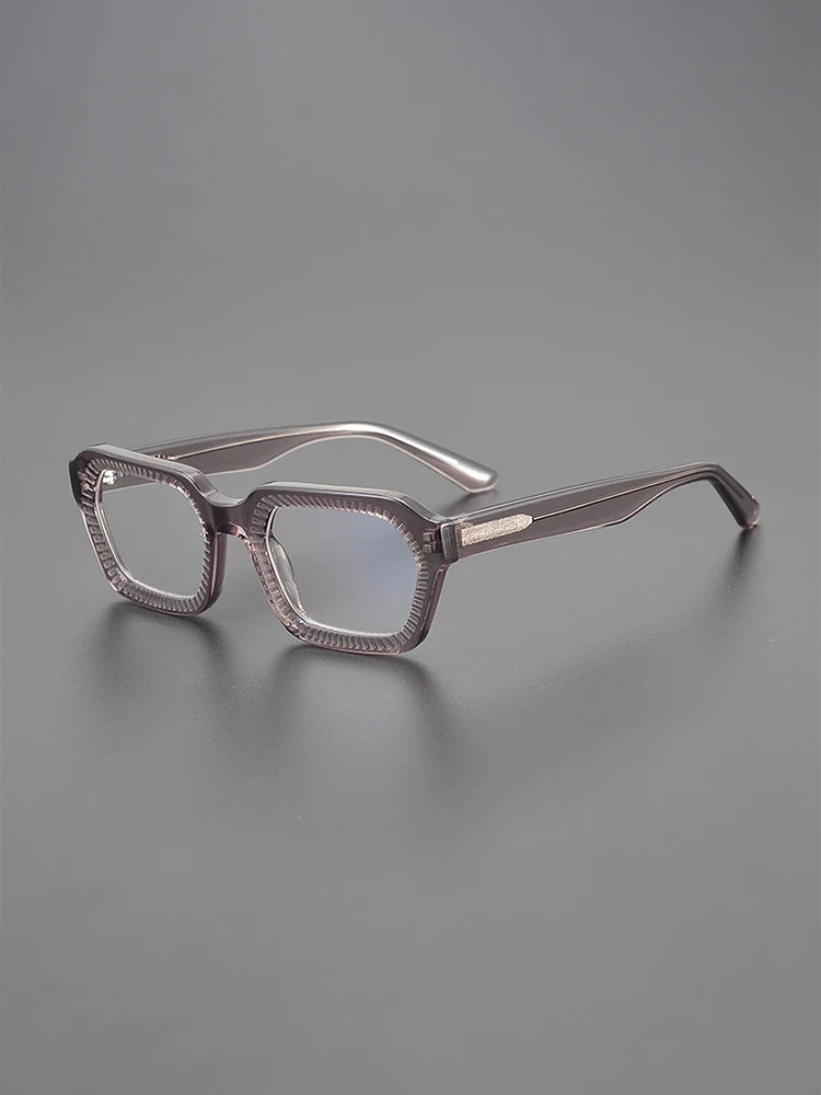 Nobler Unisex Full Rim Flat Top Square Acetate Eyeglasses P069 Full Rim Nobler   