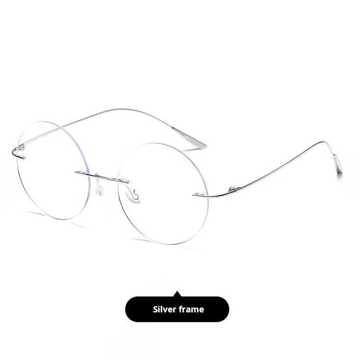 Momoja Women's Rimless Round Titanium-Alloy Eyeglasses 720176