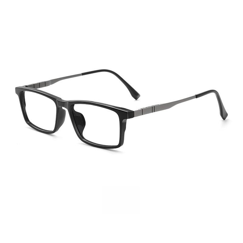 Yimaruili Men's Full Rim Square Tr 90 Titanium Eyeglasses Bv9008y Full Rim Yimaruili Eyeglasses   