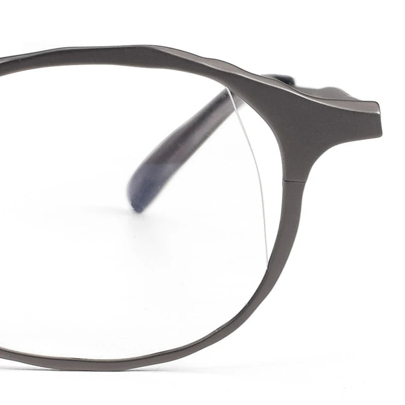 Muzz T7747 unisex oval pure titanium prescription eyeglasses — view 5