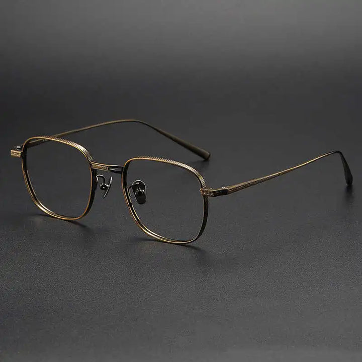 Black Mask Women's Full Rim Square Titanium Eyeglasses 227025