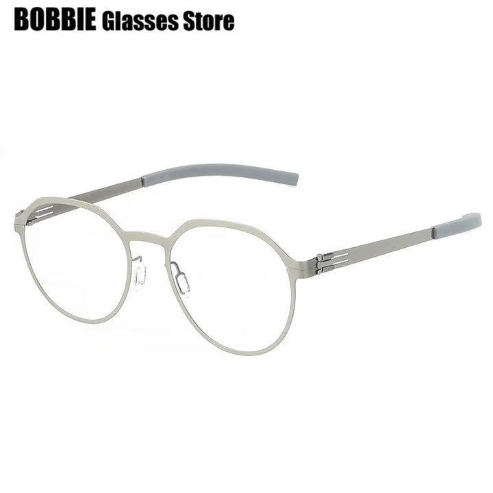 Bobbie Women's Full Rim Polygon Oval Steel Screwless Eyeglasses 524520