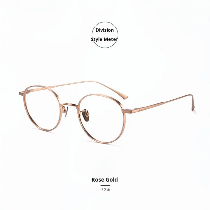 Momoja Women's Full Rim Oval Round Titanium Eyeglasses 721835