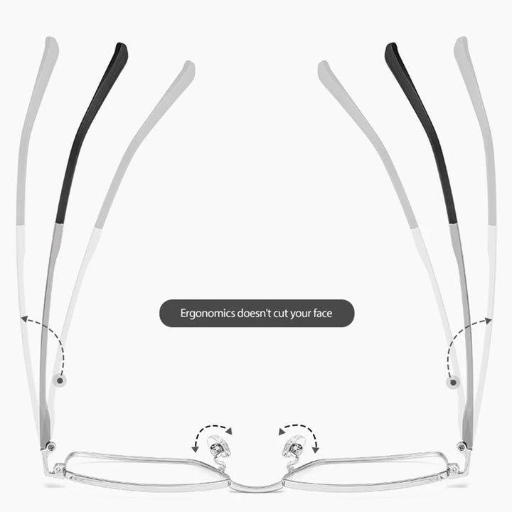 Hotochki Unisex Full Rim Square Titanium Eyeglasses N80012n Full Rim Hotochki   