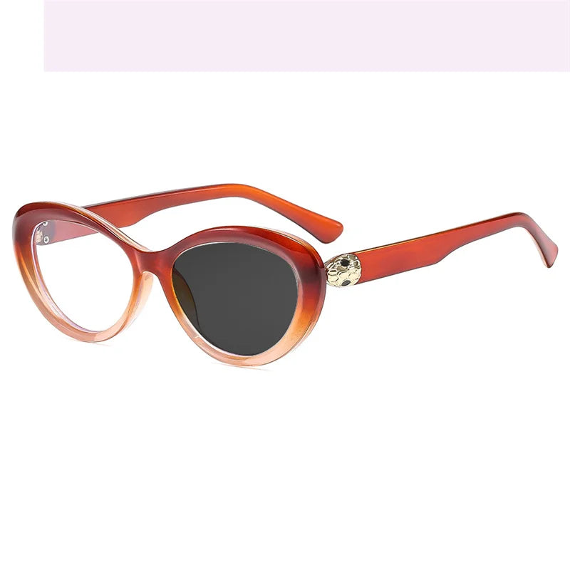 Kocolior Women's Full Rim Cat Eye Tr 90 Alloy Photochromic Reading Glasses 477139