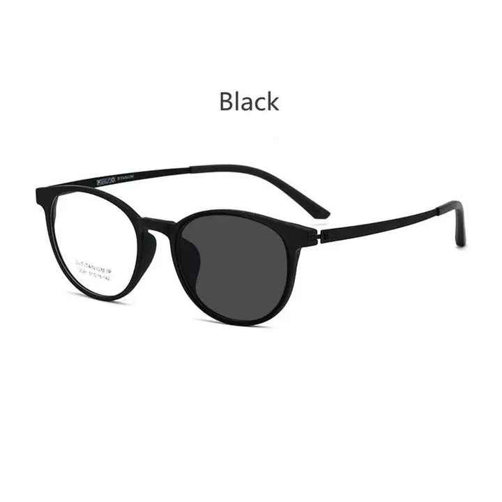 Handoer 230911 Unisex Full Rim Round Tr 90 Titanium Frames — view 4 | Handoer at FuzWeb
