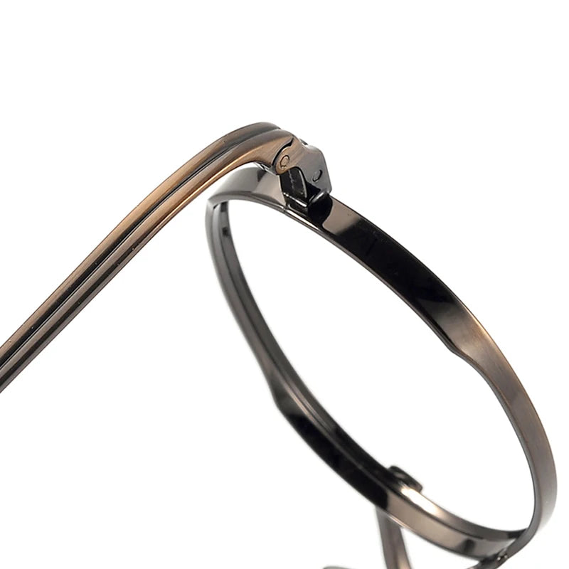 Muzz SG6801 men's round pure titanium prescription eyeglasses — view 9