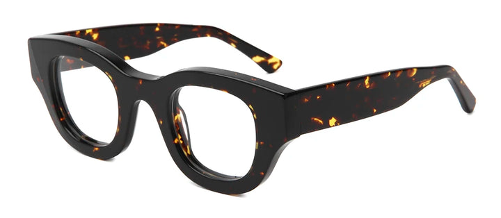 Esnbie Men's Full Rim Big Square Thick Acetate Eyeglasses 230431