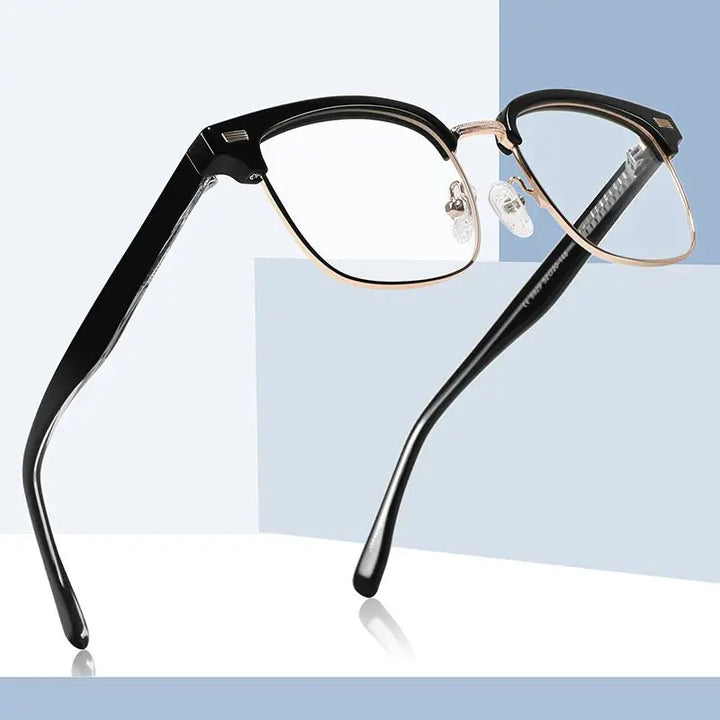 Hdcrafter Unisex Semi Rim Square Tr 90 Acetate Frames 892900 FuzWeb