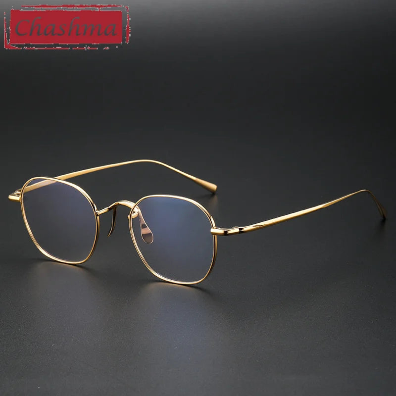 Chashma Ottica Women's Full Rim Polygon Square Titanium Eyeglasses 464544