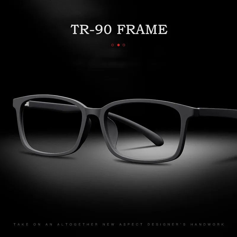 Kocolior Unisex Full Rim Square Tr 90 Hyperopic Reading Glasses 98007 Reading Glasses Kocolior   